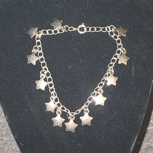 **HANDMADE** Silver star bracelet
